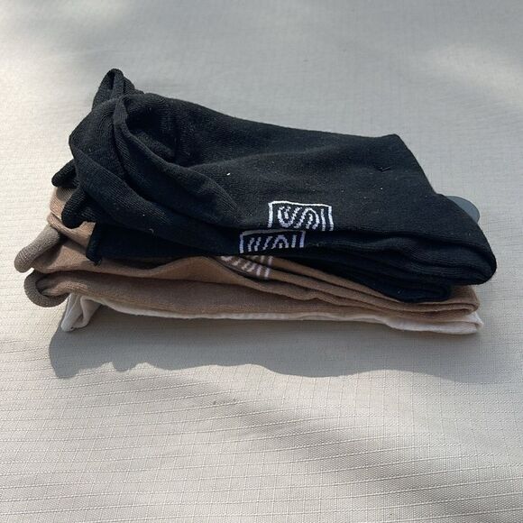 Casual Crew Socks for Women. Three pair, never worn, Black, Cream and Tan - Picture 2 of 5